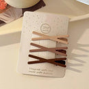 3Pcs/Set Women Girls solid Simplicity frosted Hair Clips Adult Alloy Barrettes Hairpins Female Fashion Hair Accessories