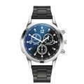 Fashion Mens Bracelet Watches Set Luxury Men Sports Silver Stainless Steel Quartz Watch Man Business Casual Wrist Watch