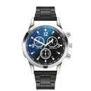 Fashion Mens Bracelet Watches Set Luxury Men Sports Silver Stainless Steel Quartz Watch Man Business Casual Wrist Watch
