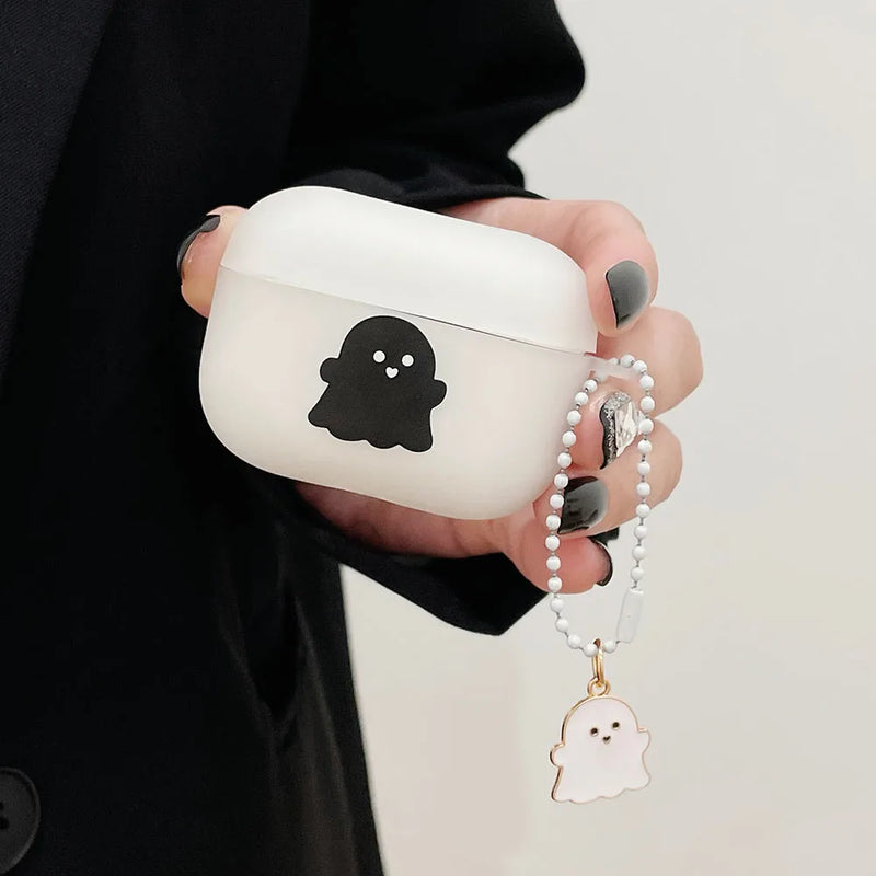 Cartoon Cat Lovers Matte Protective Case For AirPods 1/2/3/4 Soft Cute Cover for AirPods Pro 2 Bluetooth Earphone Case Keyring