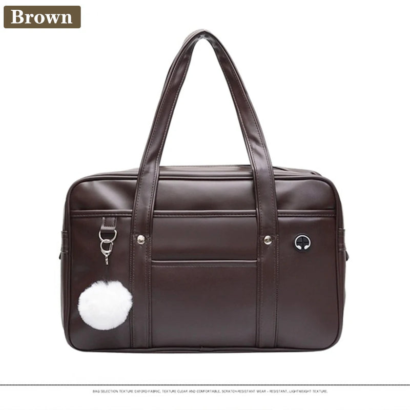 Japanese two-dimensional student JK uniform bag girl PU schoolbag COS wear-resistant waterproof one-shoulder Messenger handbag