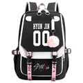 New Street BoyUSBBackpack Animation School Bag Teenagers Canvas Notebook Backpack