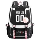 New Street BoyUSBBackpack Animation School Bag Teenagers Canvas Notebook Backpack