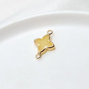 6pcs Diy Accessories Copper Bag Edge Jelly Color Flower Star Pendant Earring Bracelet  Handmade Material Jewelery Charms