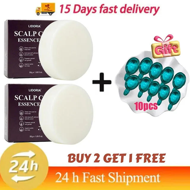 Gray White Hair Treatment Serum Soap Fast White To Black Repair Nourish Beard Hair Roots Shampoo Men Women Beauty Health Care