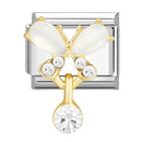 3D Charm Bracelet Rabbit Sun Flower Moont Italian Charm Links Fit 9mm Bracelet Stainless Steel Jewelry DIY Making Birthday Gift