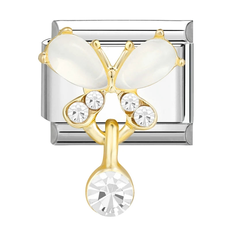 3D Charm Bracelet Rabbit Sun Flower Moont Italian Charm Links Fit 9mm Bracelet Stainless Steel Jewelry DIY Making Birthday Gift