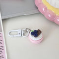 Fashion Cute Cake Pendant Keychain Ins Fun Bag Accessories Three-dimensional Creative Party Gift Jewelry Handbag