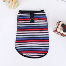 Striped Puppy Sleeveless Vest Spring Summer Pet Clothes for Small and medium Dogs Pomeranian Pullovers Kitten Towable T-shirts