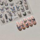 1 pc 5D Embroidery Bee Nail Art Sticker Embossed Butterfly Insect Nail Sticker High Quality Nail Art Design Decoration Sticker