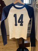 American Vintage 14 Print Long Sleeve Slim T-Shirt Woman Summer O-Neck Casual Tshirt Top Sweet Cute Streetwear Y2k Tees Tops