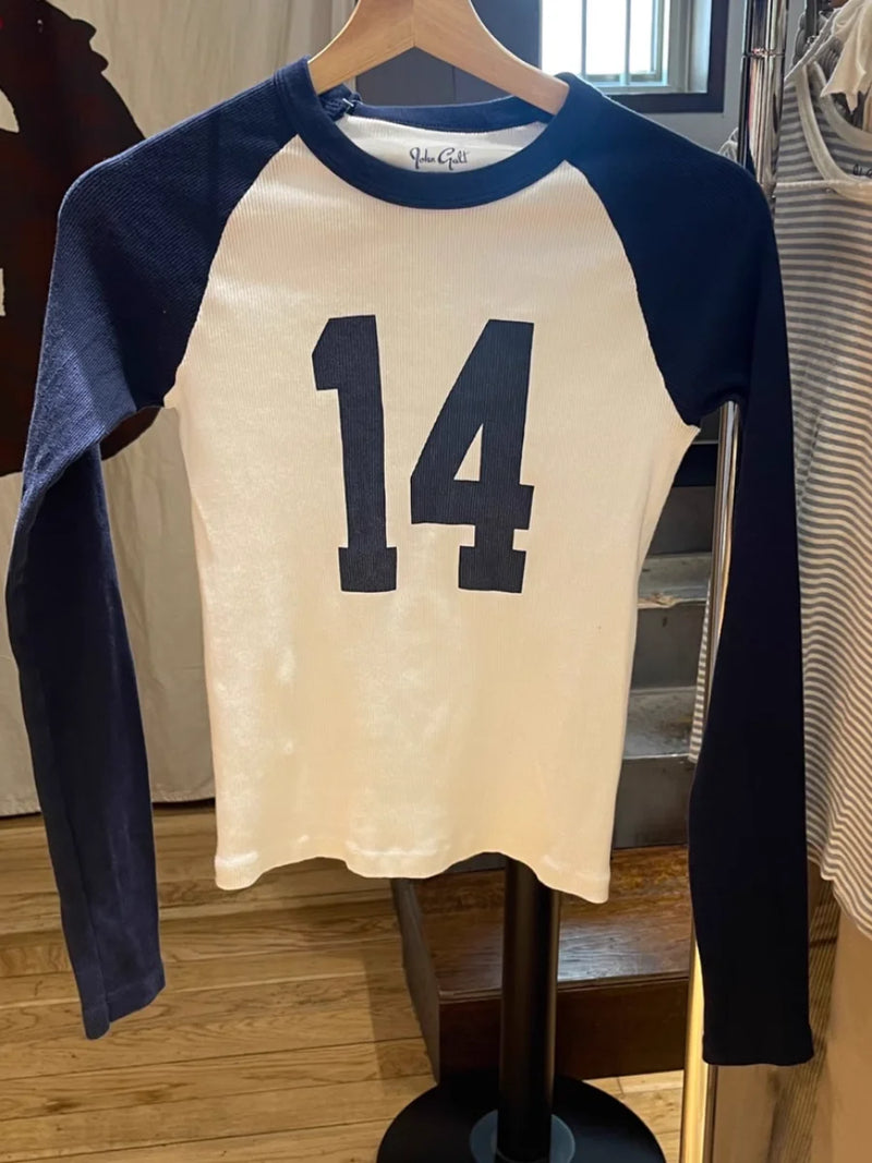 American Vintage 14 Print Long Sleeve Slim T-Shirt Woman Summer O-Neck Casual Tshirt Top Sweet Cute Streetwear Y2k Tees Tops