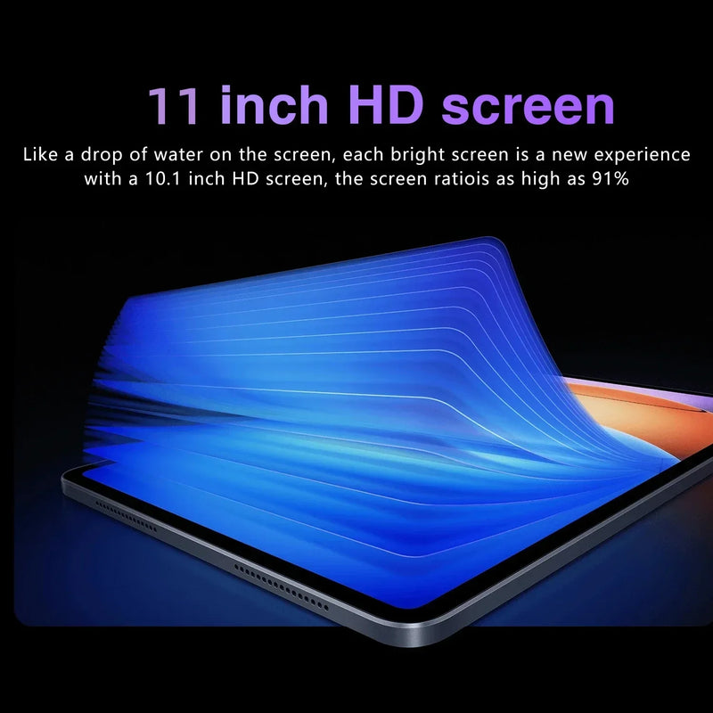 2025 Global Mi 11 inch tablet Android 14 Pad 6S Pro 16GB 1TB Snapdragon 888 4K HD 5G WIFI Bluetooth WPS 20000mAh tablets Tab