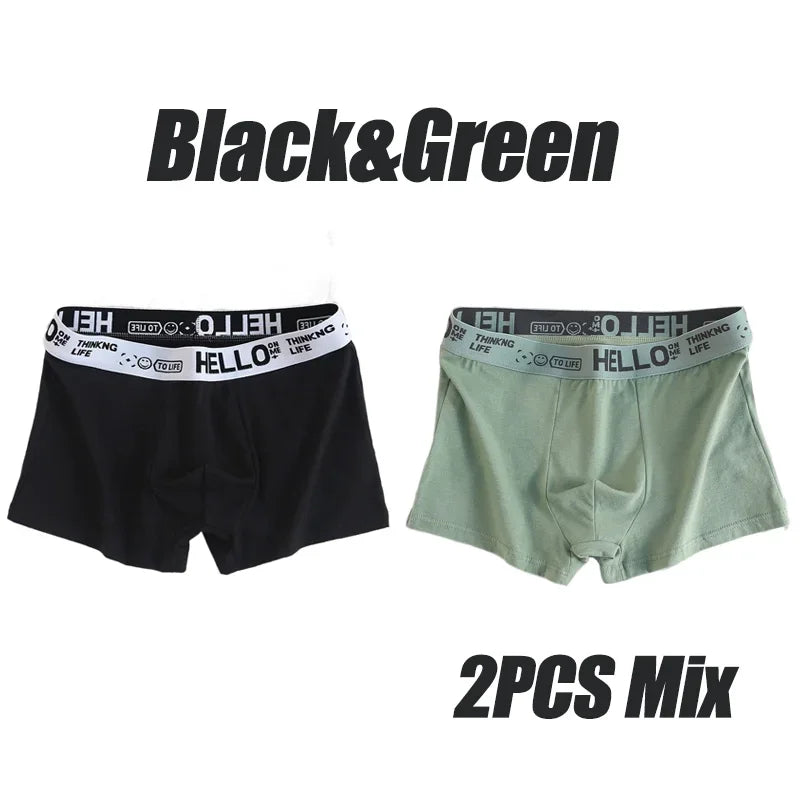 5Pcs Mens Underwear Male Boxers Sexy Underpants Comfortable Breathable Fashion Boys Panties Underwear Boxershorts Men