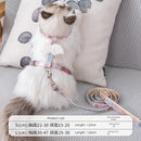 Cat Pulling Rope Cute Backpack I-Shaped Anti Breaking Loose Cat Rope Cat Chain Special for Going out Chest Strap Cat Rope