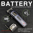 WMARK NG-8080 BK-BL1T Professional Hair Clipper Trimmer 9000/7800RPM DLC Blade LED Display Men's Haircut Machine With Base