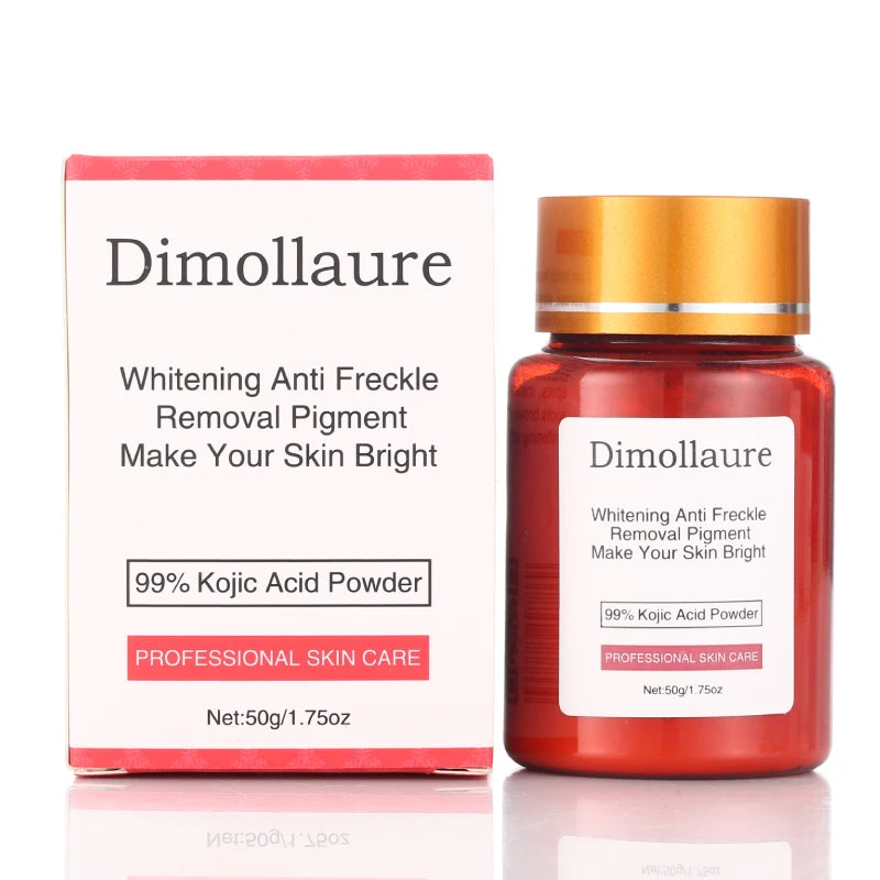 Dimollaure 1% Hyaluronic Acid +99% Kojic Acid Essence Powder,Moisturizing Friming Skin Care Skin Streaming Face Cream