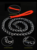 Iron Chain Teddy/Golden Retriever Medium Collar Dog Hand Holding Rope