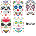 Face Festival Tattoo Costume Party Stickers Halloween Waterproof Temporary Tattoo Stickers Makeup Body Dress Up Decoration