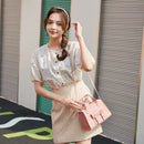 Women's Bag New Korean Version Beautiful,Fashionable, Simple, Solid Color Crossbody Small Square Bag, Small Design, Shoulder Bag