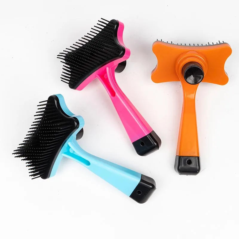 Pet Hair Removal Brush Dog Hair Comb Automatic Hair Removal Cat Comb Pet Cleaning  Grooming Supplies