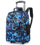 18 Inch Wheeled Backpacks for Laptop Waterproof Travel Trolley Backpack Large Capacity Men Trolley Bags Luggage Carry-on Bags