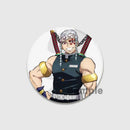 58/32/44mm Anime Demon Slayer Round Brooches Cartoon Lapel Pins Cosplay Badges Backpack Clothes Bag Jewelry Accessories Gifts