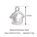 3Pcs/Lot Christmas Candy/Xmas Tree/Gingerbread Bear/Snow House Charms Pendant For Bracelet Necklace Earrings DIY Jewelry Making