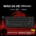 AI MADLIONS Mad60 Mad68 HE Mechanical Keyboard Magnetic Switch Madcatz Mad60he Wired Game Keyboard Rapid Trigger Custom Keyboard