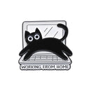 I'M A PURRGRAMMER Enamel Pins A Computer Cat That Loves Work Brooches Lapel Badge Backpack Funny Animal Punk Jewelry Gift