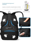 Backpack Men Large Capacity Business Travel Bag Computer Backpack Hiking Backpack Junior High School College Students Schoolbag New Travel