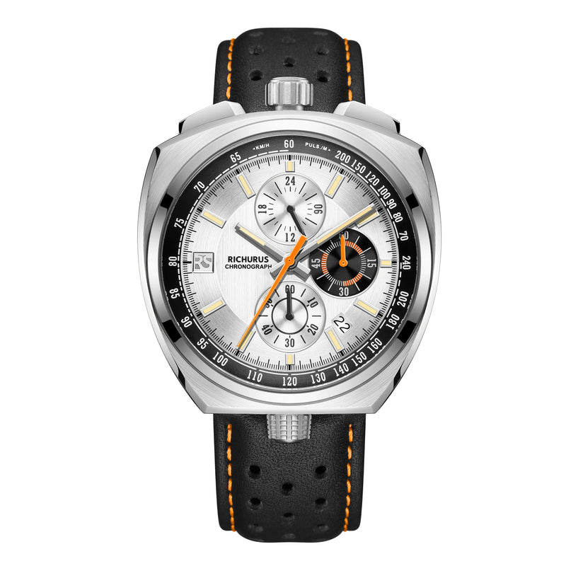 New Luxury Men Watches Multi-functional Sports Chronograph Stainless Steel Case 5ATM Waterproof Quartz Wristwatch Montre Homme