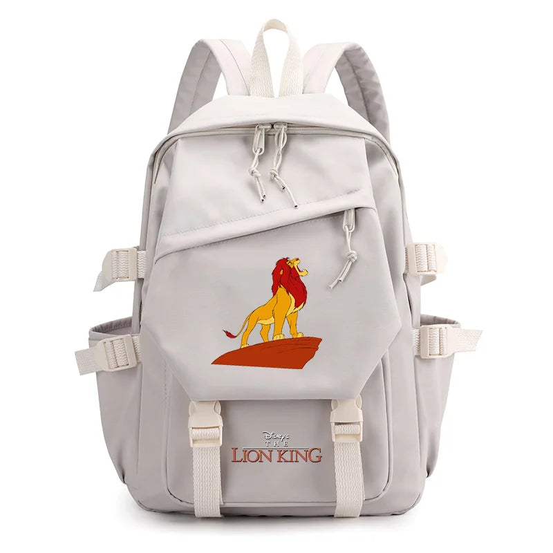 Disney The Lion King Simba Boys Girls Kids School Book Bags Women Bagpack Teenagers Travel Backpack Mochila Escolar