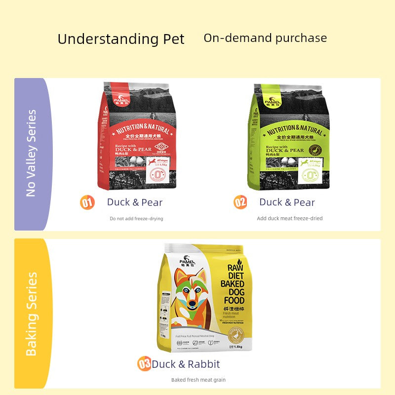 Pamila Natural Pet Nutrition Dog Food Duck Pear