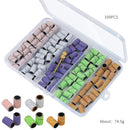 100pcs/box Nail Art Sanding Bands Pink Green Purple Grinding Sand Ring Bit for Electric Drill Machine Accessories Manicure Tools