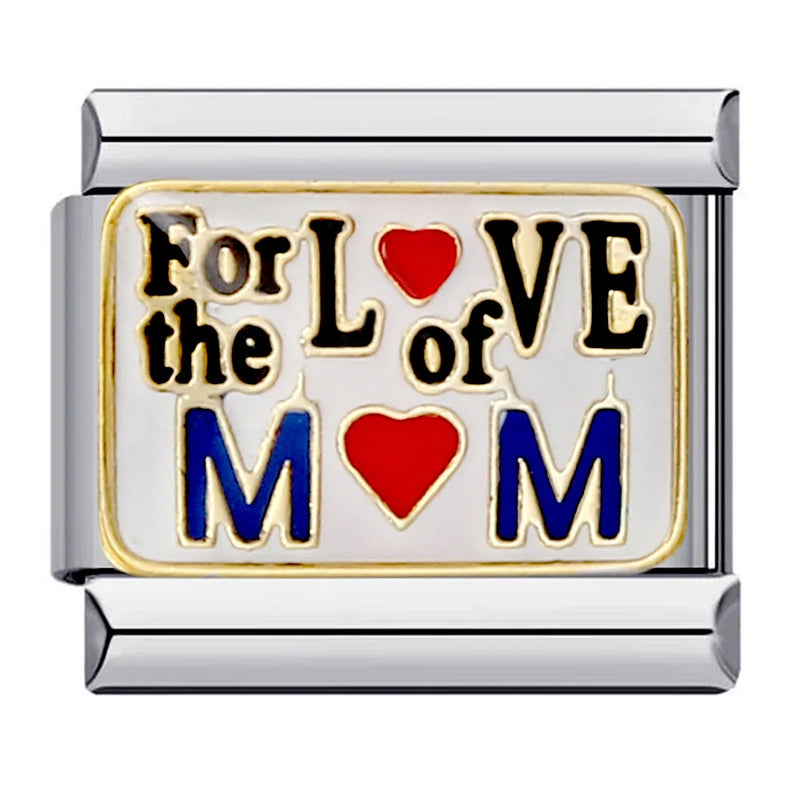 GEMOSA New Personalized Signature Words Italian Charms Link Fit 9mm Stainless Steel Bracelet Making DIY Jewelry for Women Men