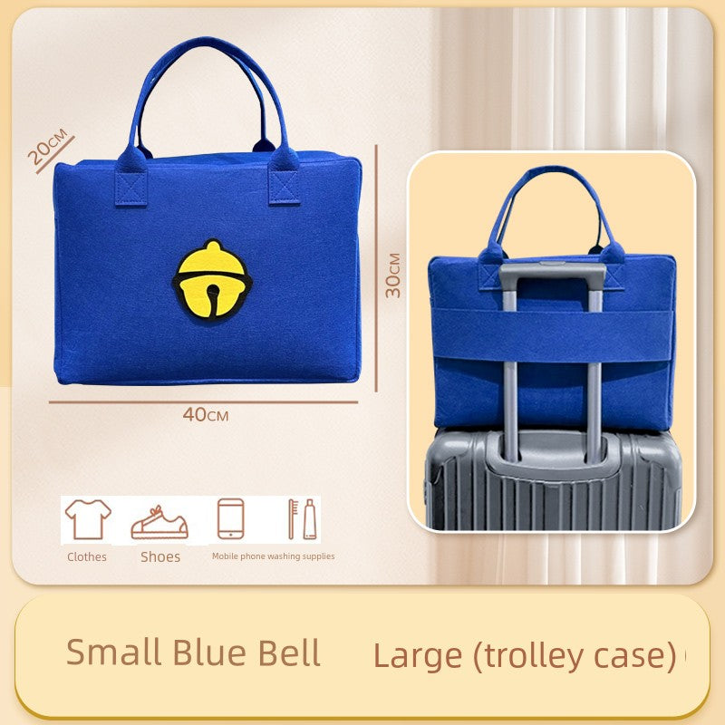 Cartoon Bag Travel Bag Storage Hand Bag Large Capacity Kids Luggage Bag Trolley Case Luggage Bag Felt Bag Lightweight