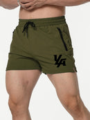 Sports  Quick Drying Stretch Breathable Shorts Summer Outdoor Fitness Mid-waist Male Adult No Lining Three Minute Shorts