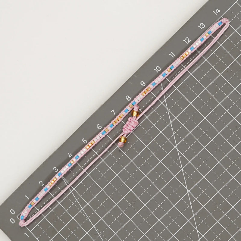 Women Miyuki Seed Beaded Bracelet Boho Jewelry Handmade Gift Rope Chain Charm Bracelets for Teen Girl Friendship Pulsera