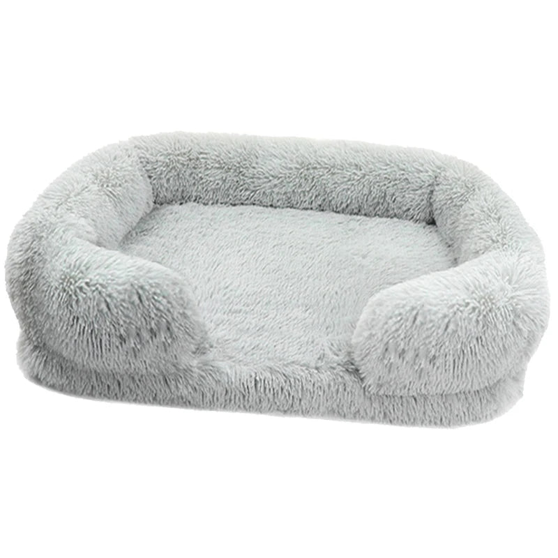 New Large Dog Bed Dog Plush Pet Bed Winter Thickened Pad Dog Sleeping Bed Sofa Removable Pad Dog Small Large Dog square kennel