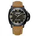 Automatic Watches for Men Mechanical Genuine Brown Leather Yellow Green Military 44mm Luxury Rose Gold Reloj Hombre Baratos