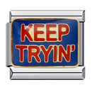 GEMOSA New Personalized Signature Words Italian Charms Link Fit 9mm Stainless Steel Bracelet Making DIY Jewelry for Women Men