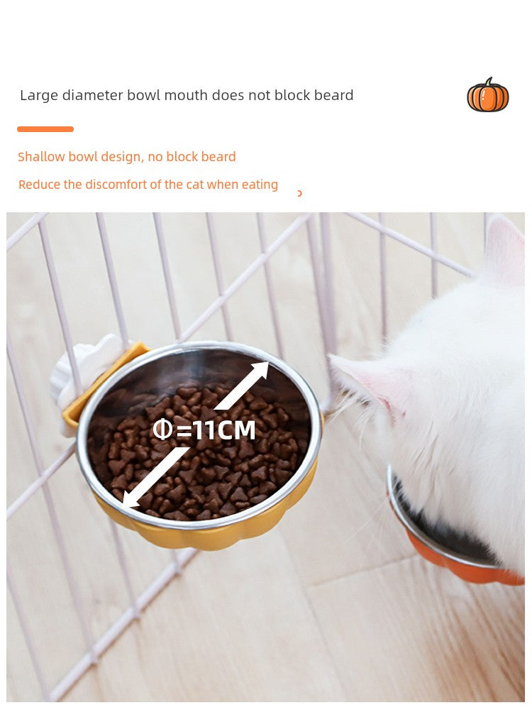 Drinking Bowl Anti-Tumble Kittens Pet Hanging Dog Basin