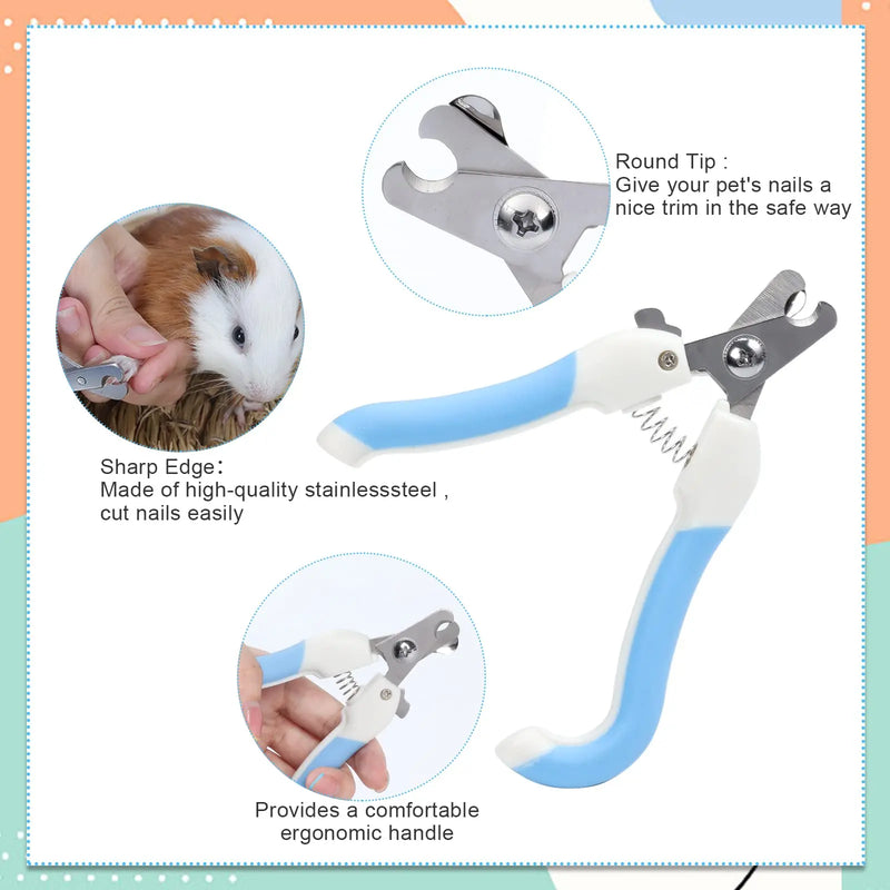 8-piece rabbit beauty set_ Rabbit brush_ Small Animal Pet Beauty Set_ Including pet beauty peeling nail rake brush