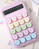 10 Digital School Student Calculator Mechanical Keyboard Fashion Color