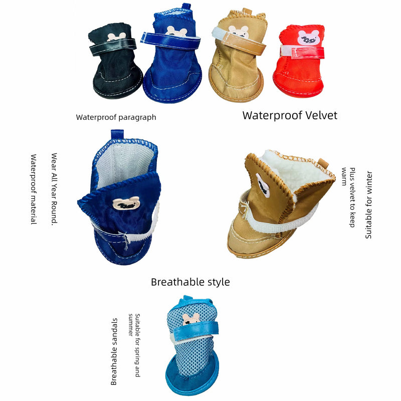 Puppy Winter Bichon Pomeranian Heattech Dog Shoes