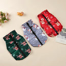 Autumn Winter Dog Clothes for Small Medium Dogs Cats Waterproof Puppy Christmas Print Jacket Coat Yorkshire French Teddy Outfits