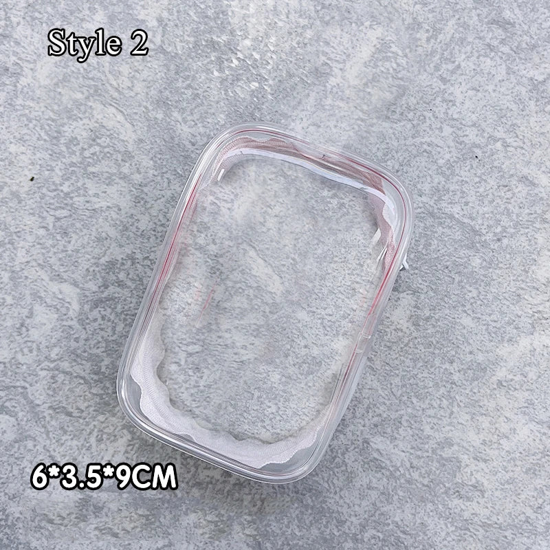 Jewelry Organizer Transparent Storage Box Pouch Mystery Box Keychain Bag Storage Case Thicken Wallet Cute Doll Bag Organization
