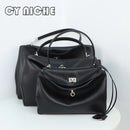 CY NICHE2024Genuine Leather Women's Tote Bag Lazy Bag Rodeo Briefcase Handbag Underarm Bag Large Capacity Crossbody Shoulder Bag