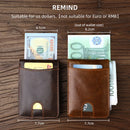 Genuine leather Men's Wallet Small Money Purses Mini Wallets Short Ultra-thin Wallet Bank Card Package Small Purse Wallet
